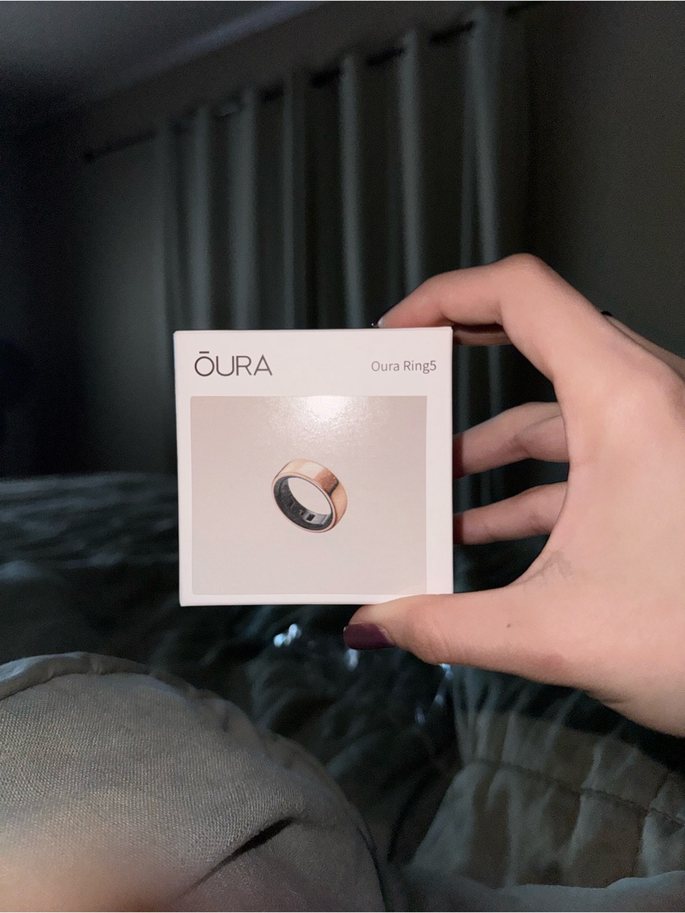 Oura Ring 5 in Rose Gold with Black Inner Band - Oura